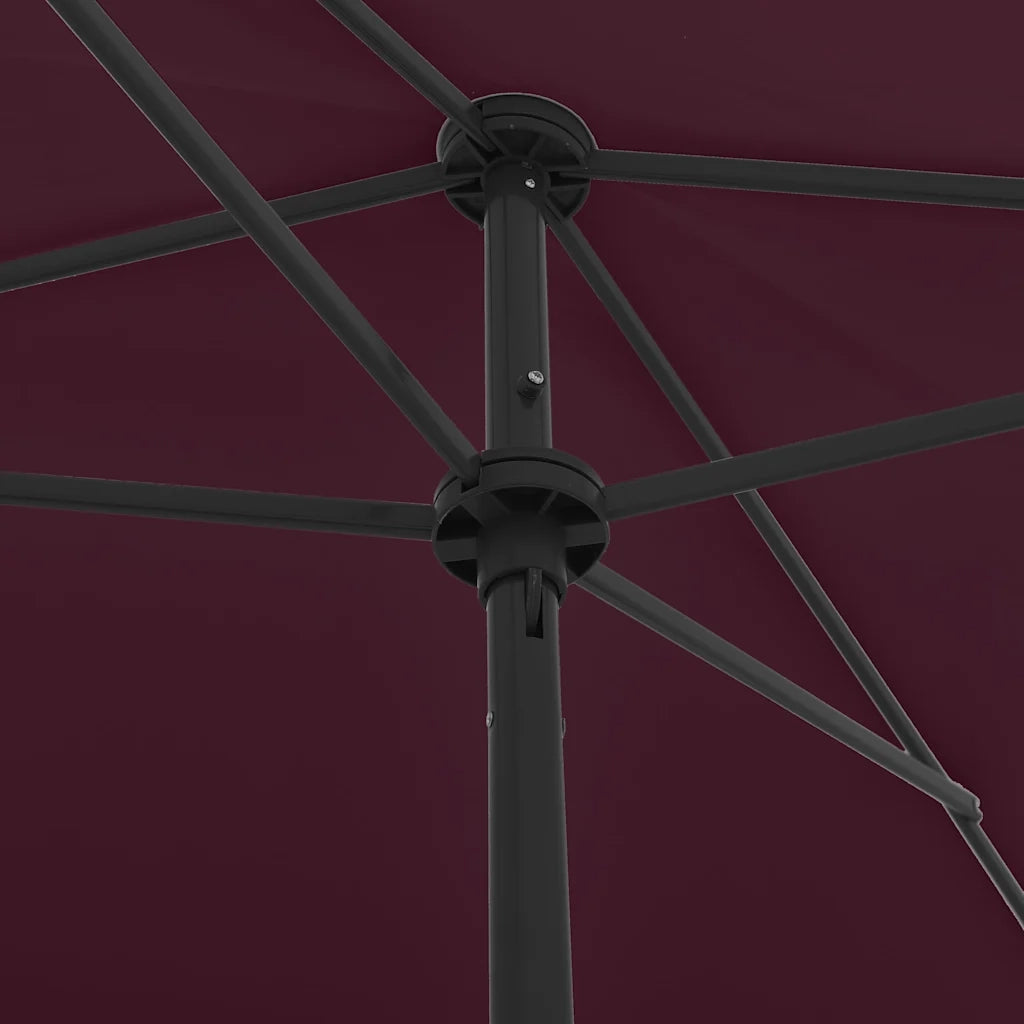Ombrello | Parasolne da Spiaggia Rosso Bord¨° 200x125 cm