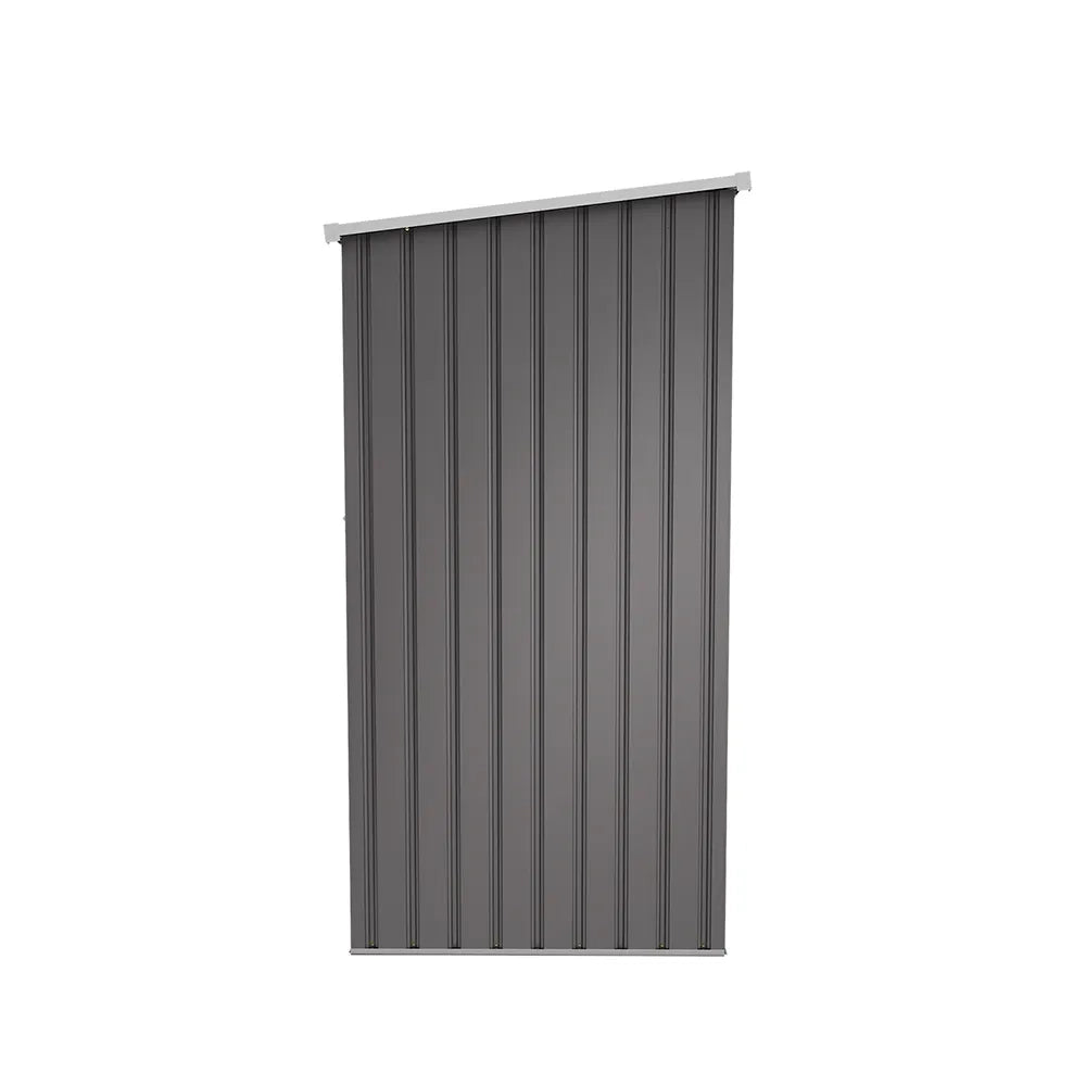 Casetta da giardino in acciaio zincato grigio 1,51x1,03xh1,96 m - 48kg- 1,55 metri quadri