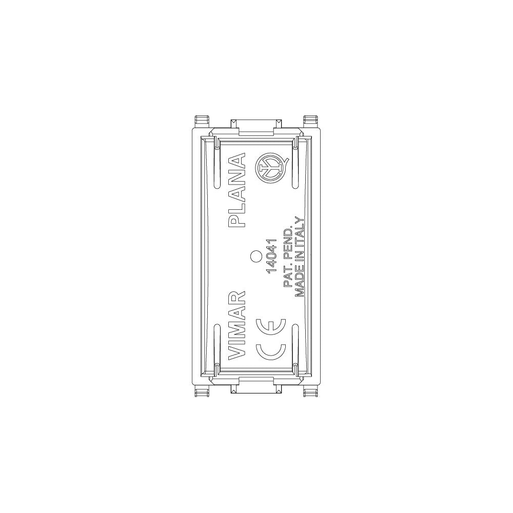 Vimar copriforo bianco 1p tasto falso - 2pz