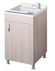Lavatoio eco 50x50 colore olmo per lavanderia