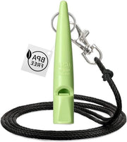 Flauto per cani nr. 2105 + cavo di guida - Originale dal Regno Unito - Ideale per l'addestramento dei cani - Materiale robusto - Frequenza standard - Grande portata e alta intensità (verde chiaro)
