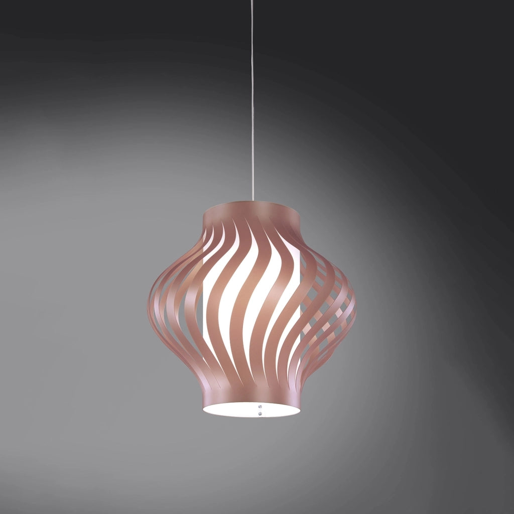 Sospensione Da Esterno Moderna Helios Polilux ® Pink Metal 1 Luce E27