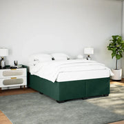 Giroletto senza Materasso Verde Scuro 160x200 cm in Velluto 3284646