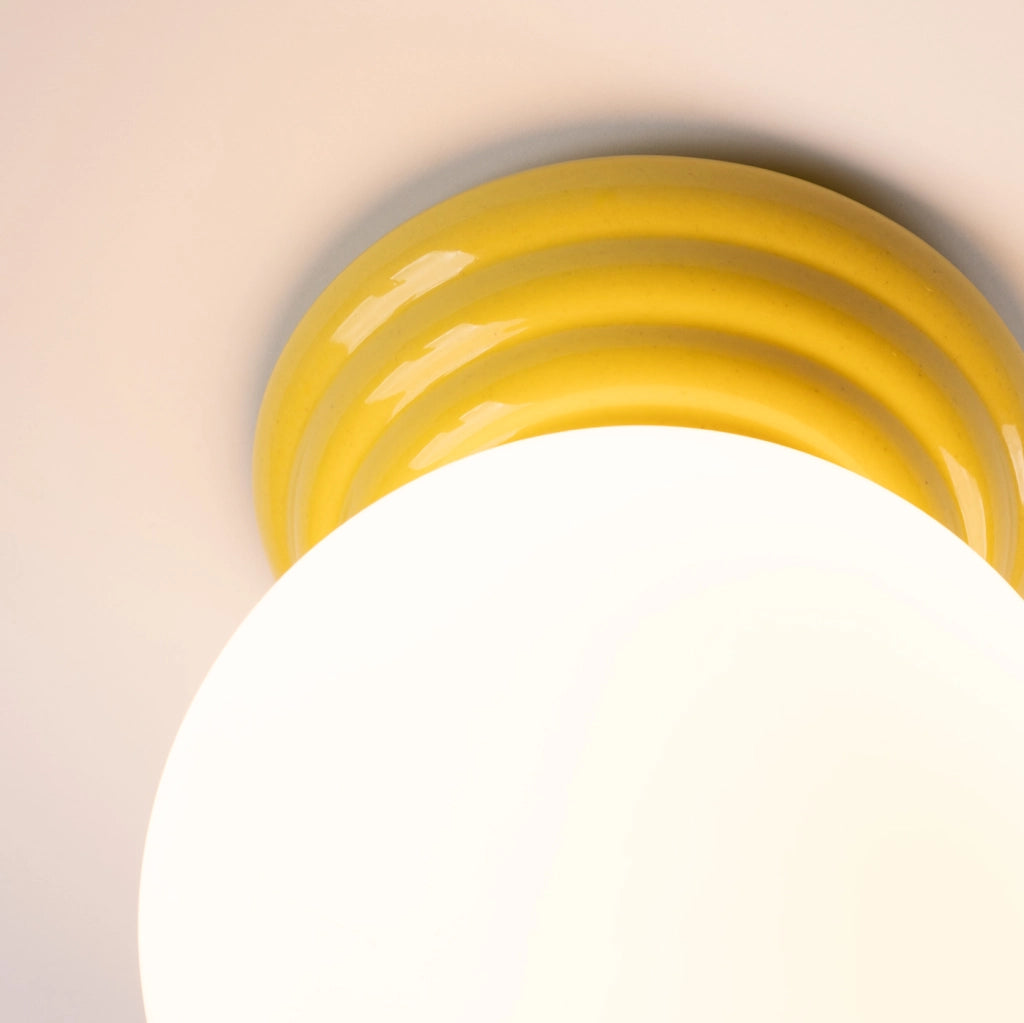 Lampada a parete ZORI giallo IP44