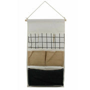Trade Shop - Porta Oggetti Organizer Appendere 6 Tasche Tessuto Bagno Camera Multiuso 10479 -