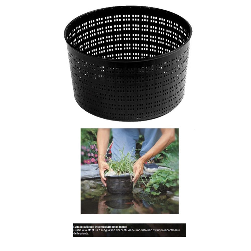 5 cesti per piante acquatiche rotondi dimensioni 40 cm cadauno