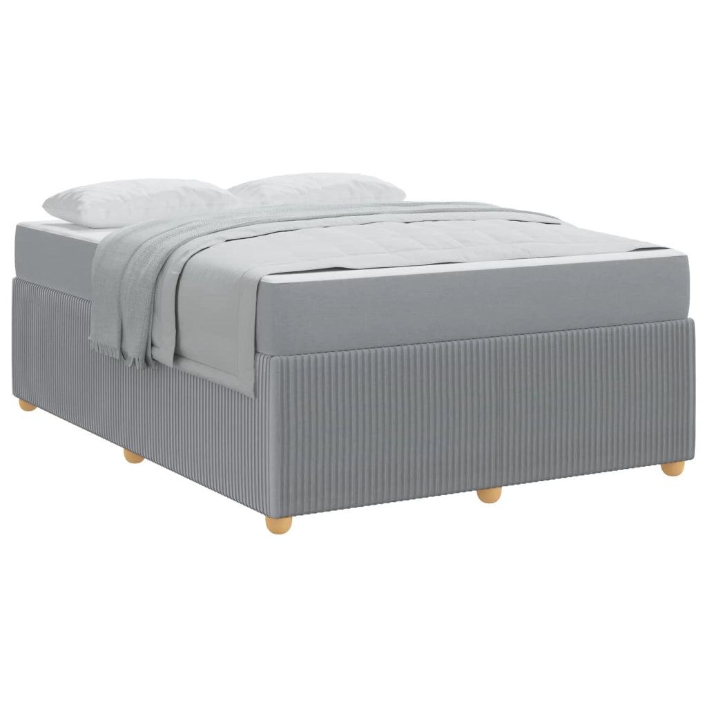 Letto matrimoniale | Letto per adulti | Struttura del letto Grigio chiaro 160 x 200 cm Tessuto