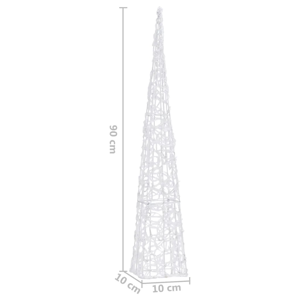 Cono di Luce LED Decorativo Acrilico Blu 90 cm CFW6033172