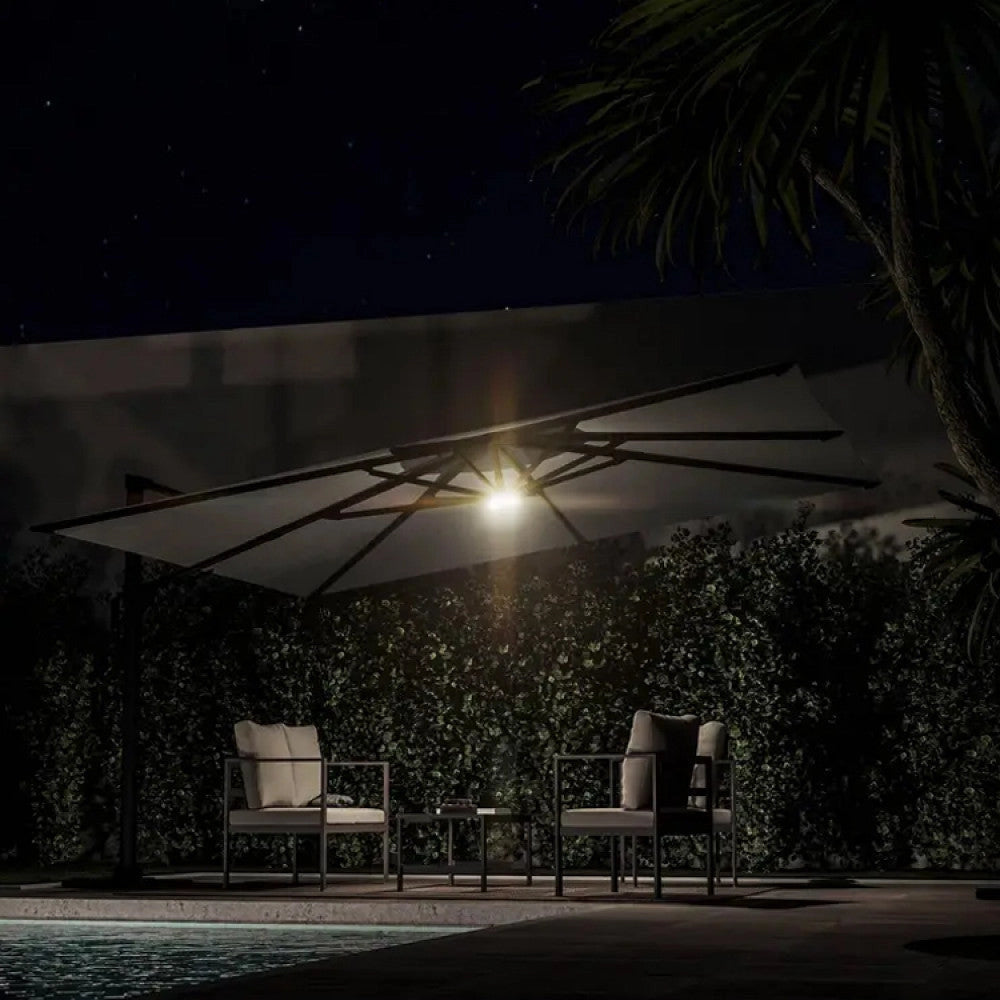 Led per Ombrellone Newton con Telecomando e Altoparlante Bluetooth