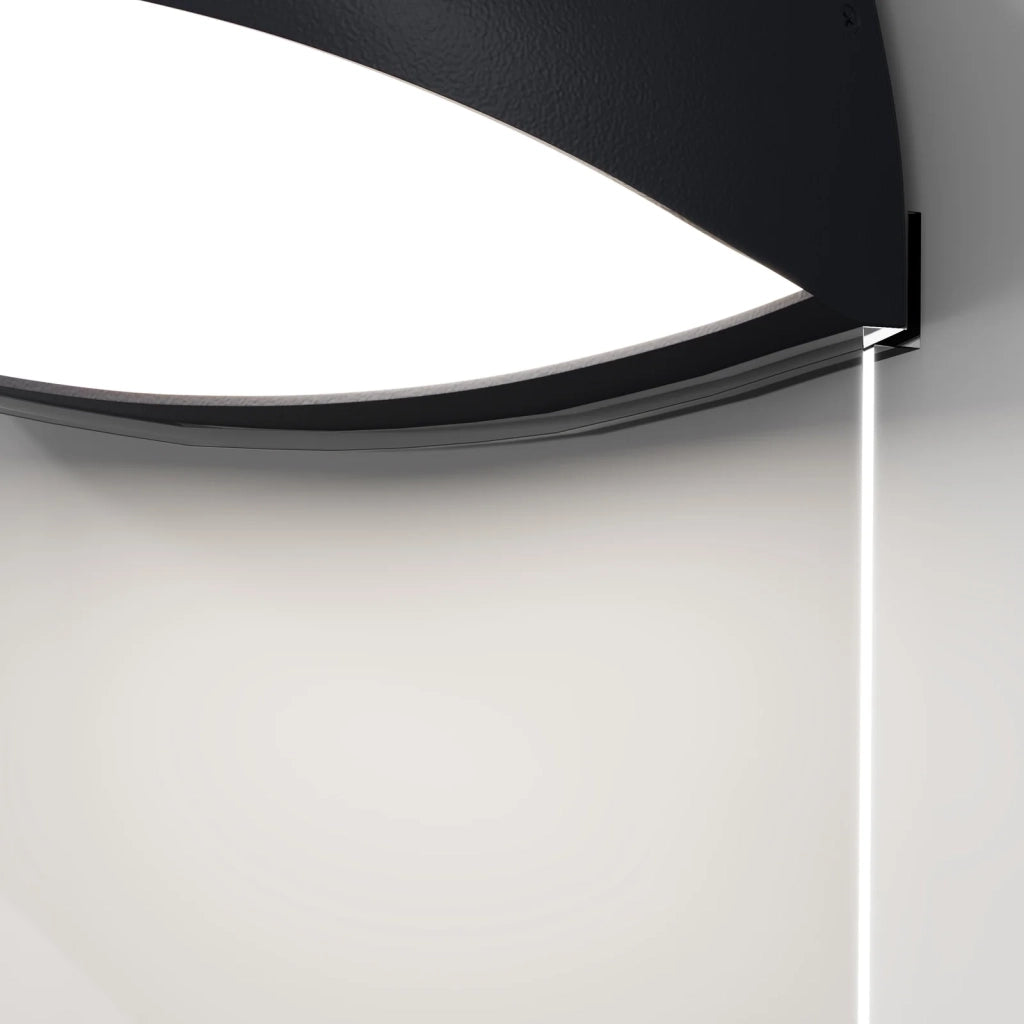 Maytoni Applique moderna Gloss 1 luce LED integrato IP65 grafite alluminio diffusore acrilico bianco opaco