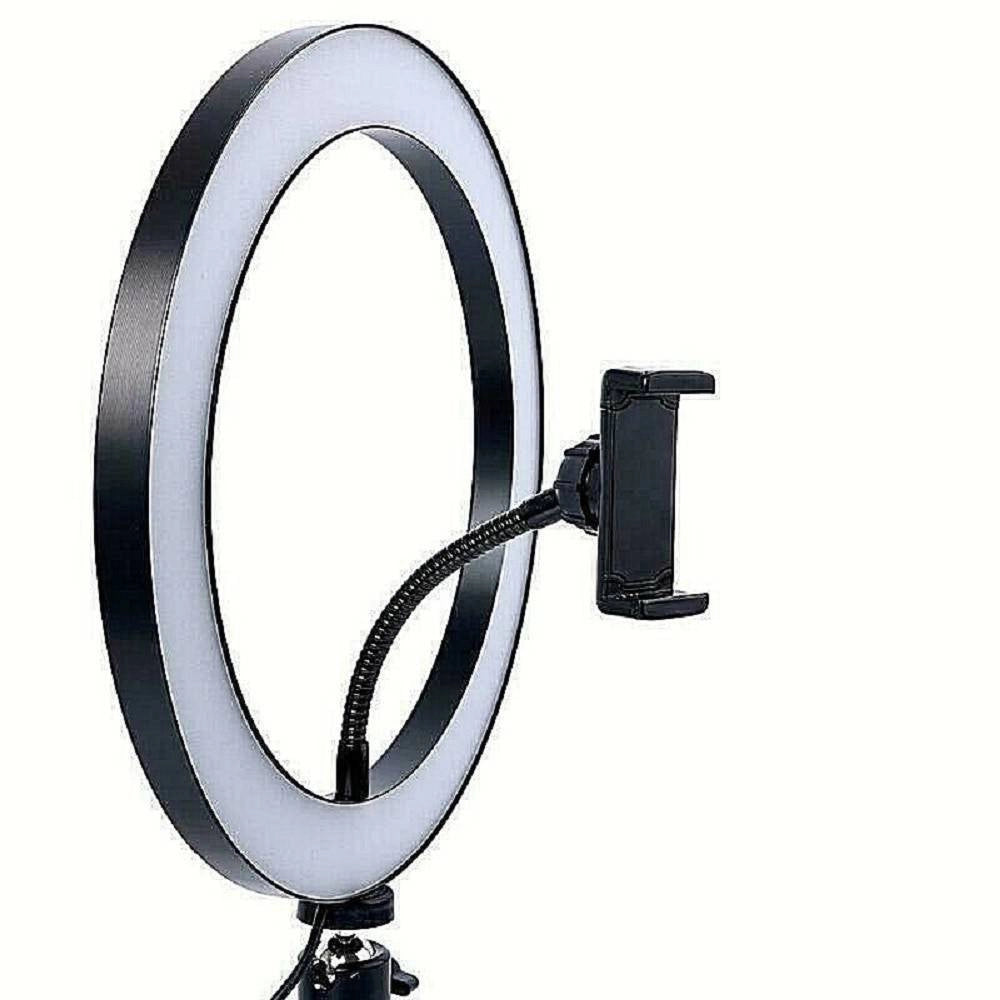 Trade Shop - Led Ring Light Con Treppiedi Lampada Anulare Per Selfie Streaming Dal Vivo -