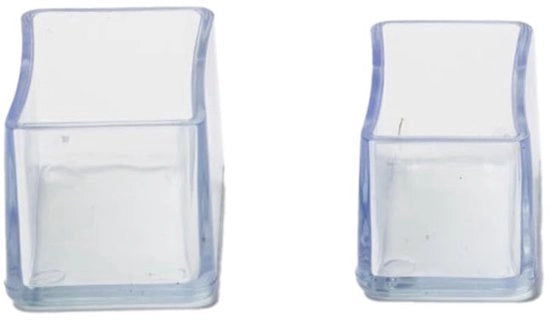 8 pezzi di protezione per gambe di sedie, coperture per gambe di sedie, protezioni per gambe di sedie, antiscivolo per pavimento, guanti per gambe di sedie, per la protezione dei pavimenti, trasparenti, 40 x 80 mm