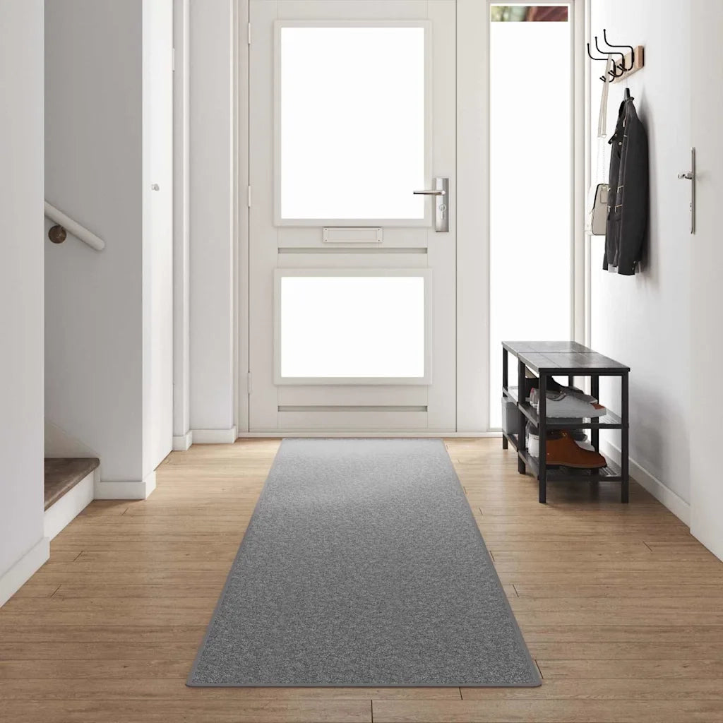Runner in Moquette | Runner Tappeto Grigio chiaro 80 x 500 cm 100% Polipropilene