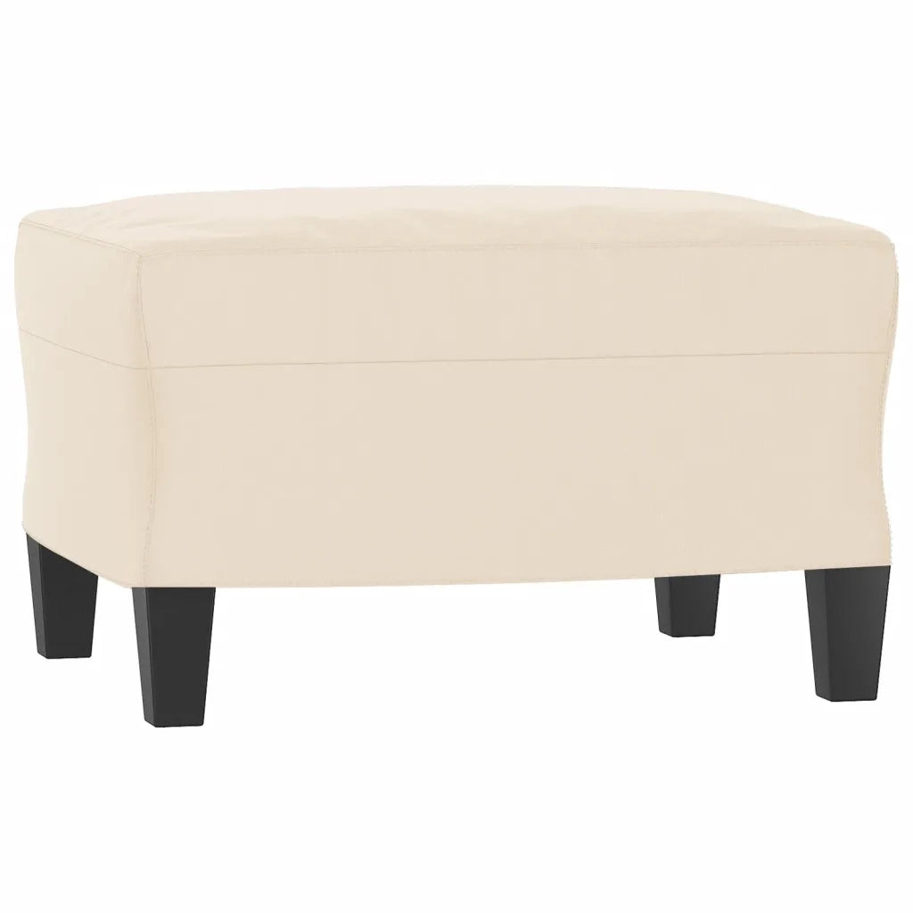 Set Divani 3 pz con Cuscini Beige in Tessuto Microfibra