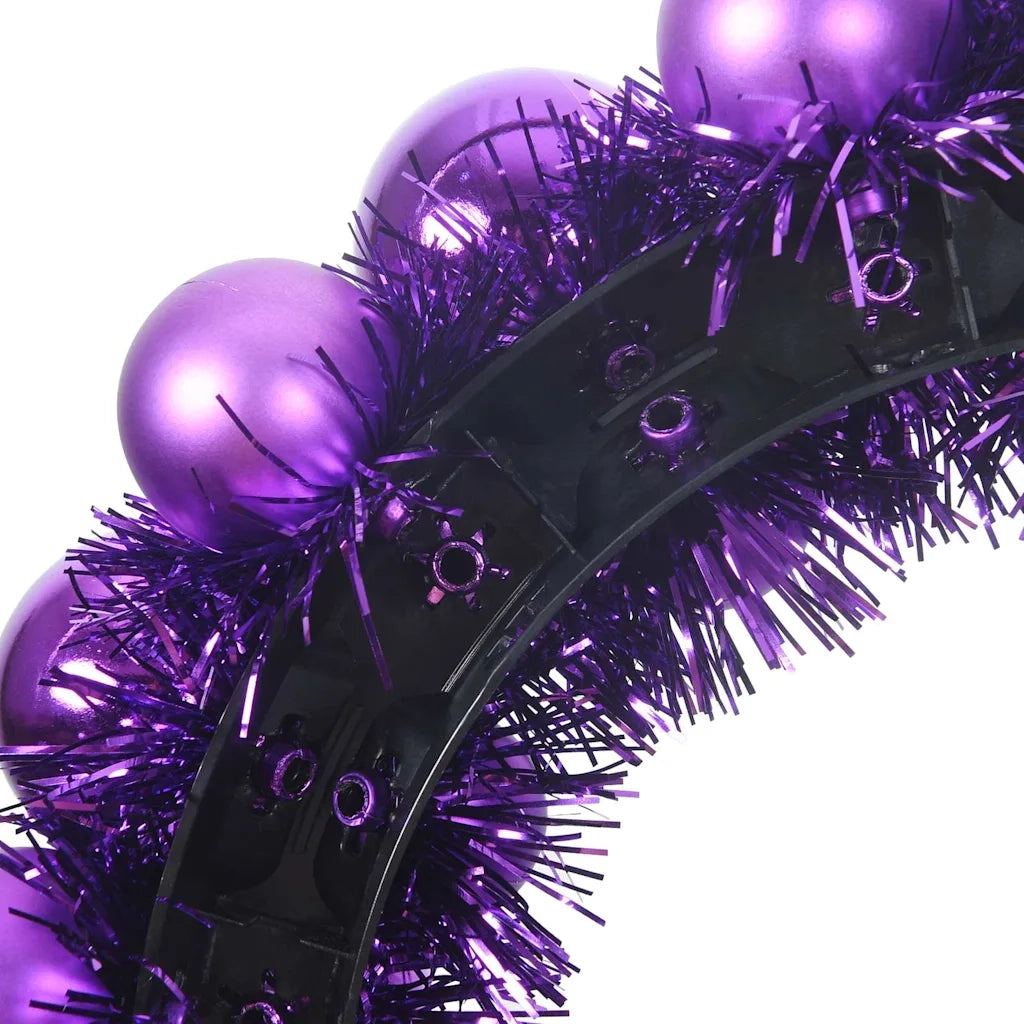 Corone di Palline di Natale 2 pcs Lillà 33 x 33 x 7 cm 42019683