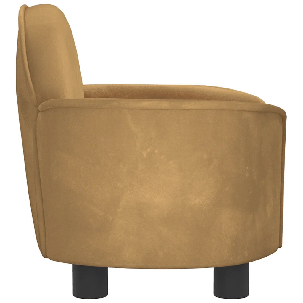Lettino per Cani Marrone 66x40x45 cm in Velluto 171843