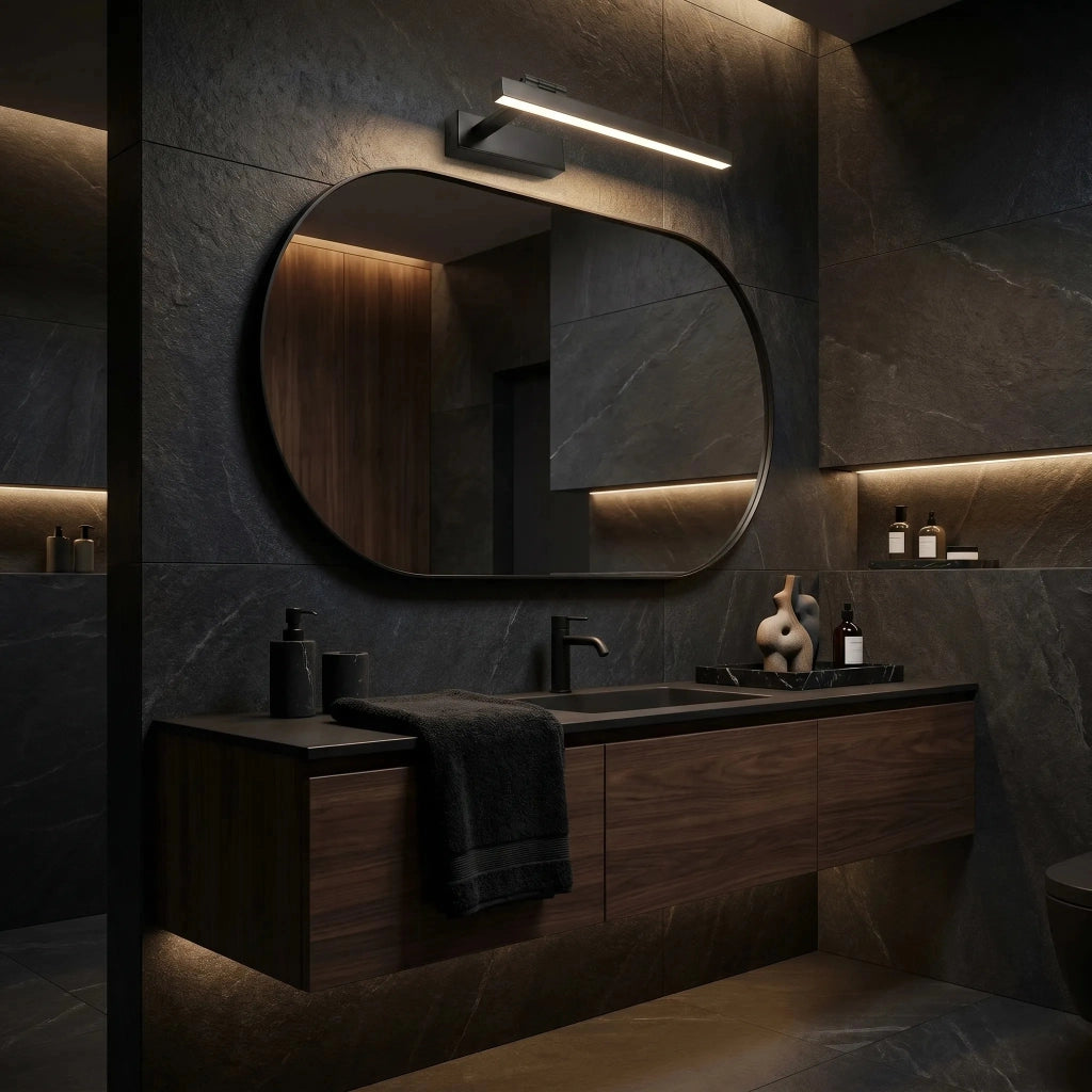 Applique Da Bagno Led Swe034-1w 40cm Black