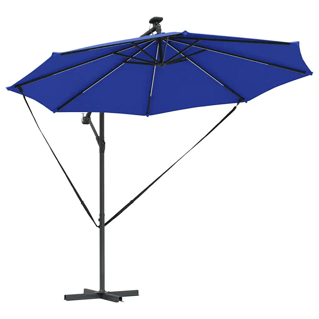 Ombrello | Parasolne Azzurro 294 x 294 x 248 cm Poliestere e Alluminio