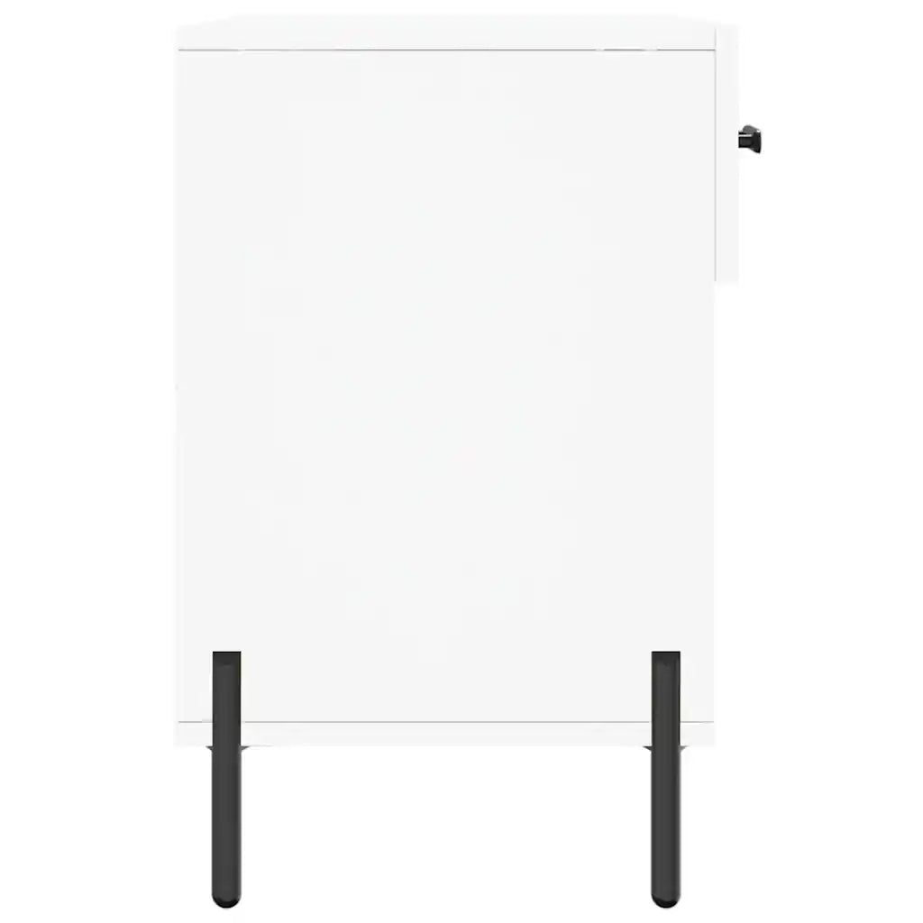 Panca Porta Scarpe-Sgabello-Panca Scarpiera Bianca 102x35x55 cm in Legno Multistrato 943081