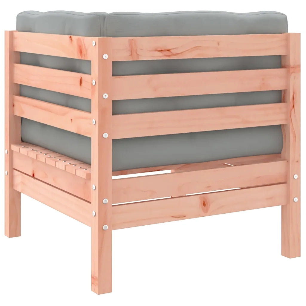 Set Divani Giardino 3 pz Cuscini Legno Massello Abete Douglas