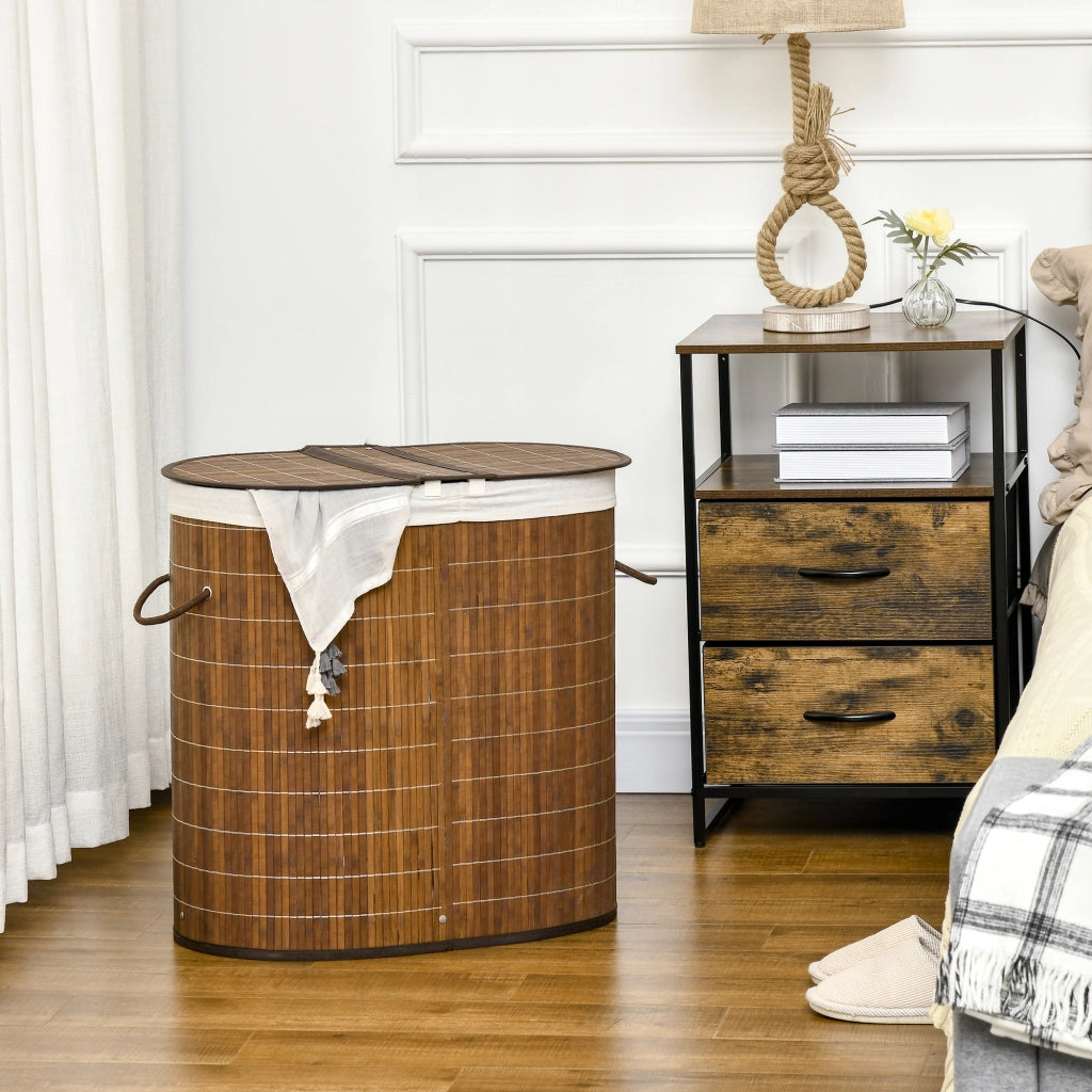 Cestino per Biancheria ¨C Minimal ¨C Marrone 38x38x57