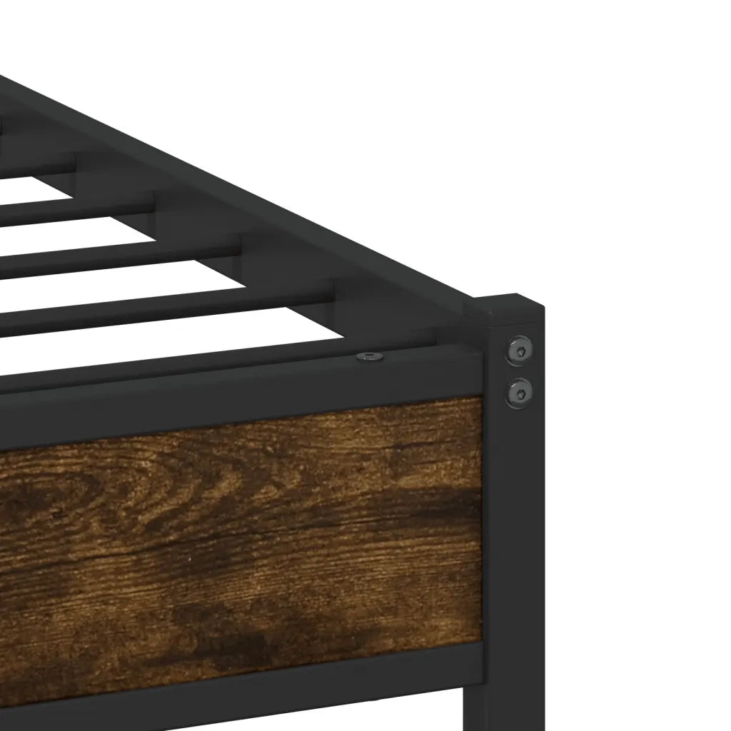 Giroletto senza Materaso in Metallo Rovere Fumo 193x203 cm 3301379