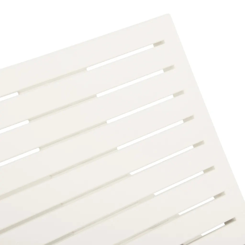Lettino Prendisole | Sdraio da giardino | Lettino da sole in Plastica Bianco