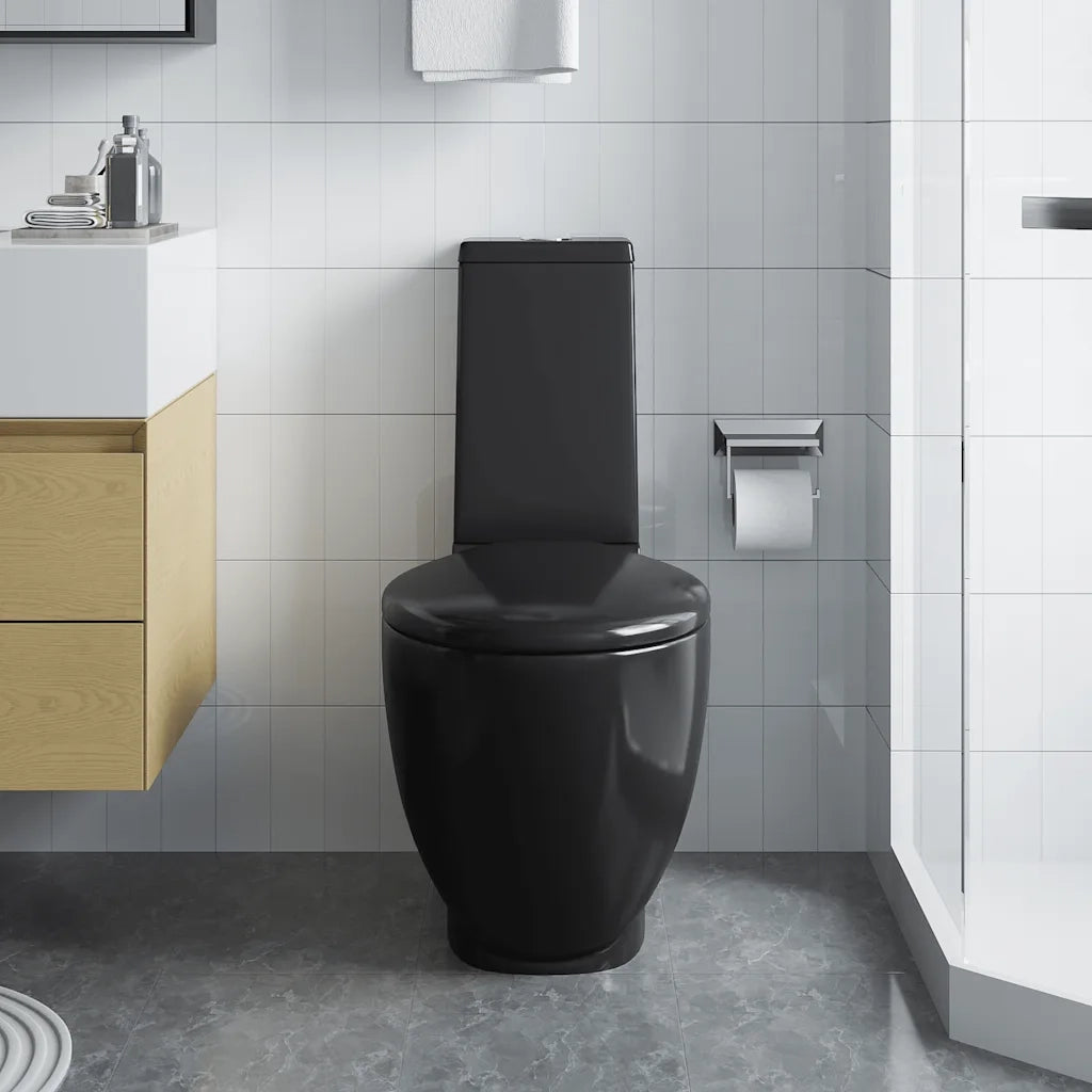 Vaso WC in Ceramica con Scarico Dietro Nerocod mxl 106804