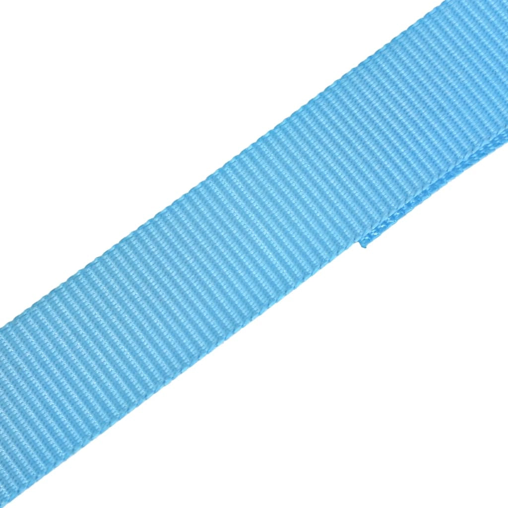 Confezione da 10 cinghie di ancoraggio a cricchetto 0,8 ton 4 m x 25 mm blu 02_0003536