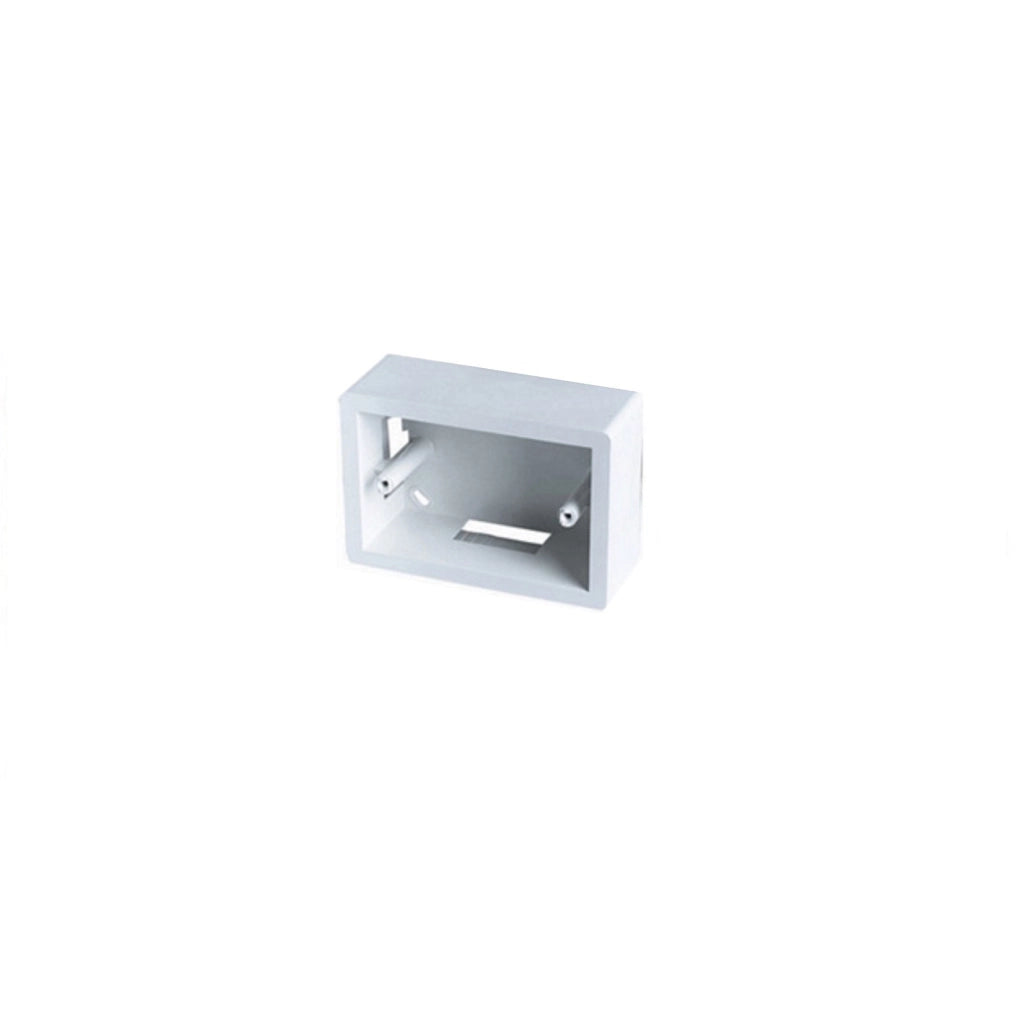 Scatola esterna mod. 503 a tre posti cassetta placca esterna bianca 3 moduli