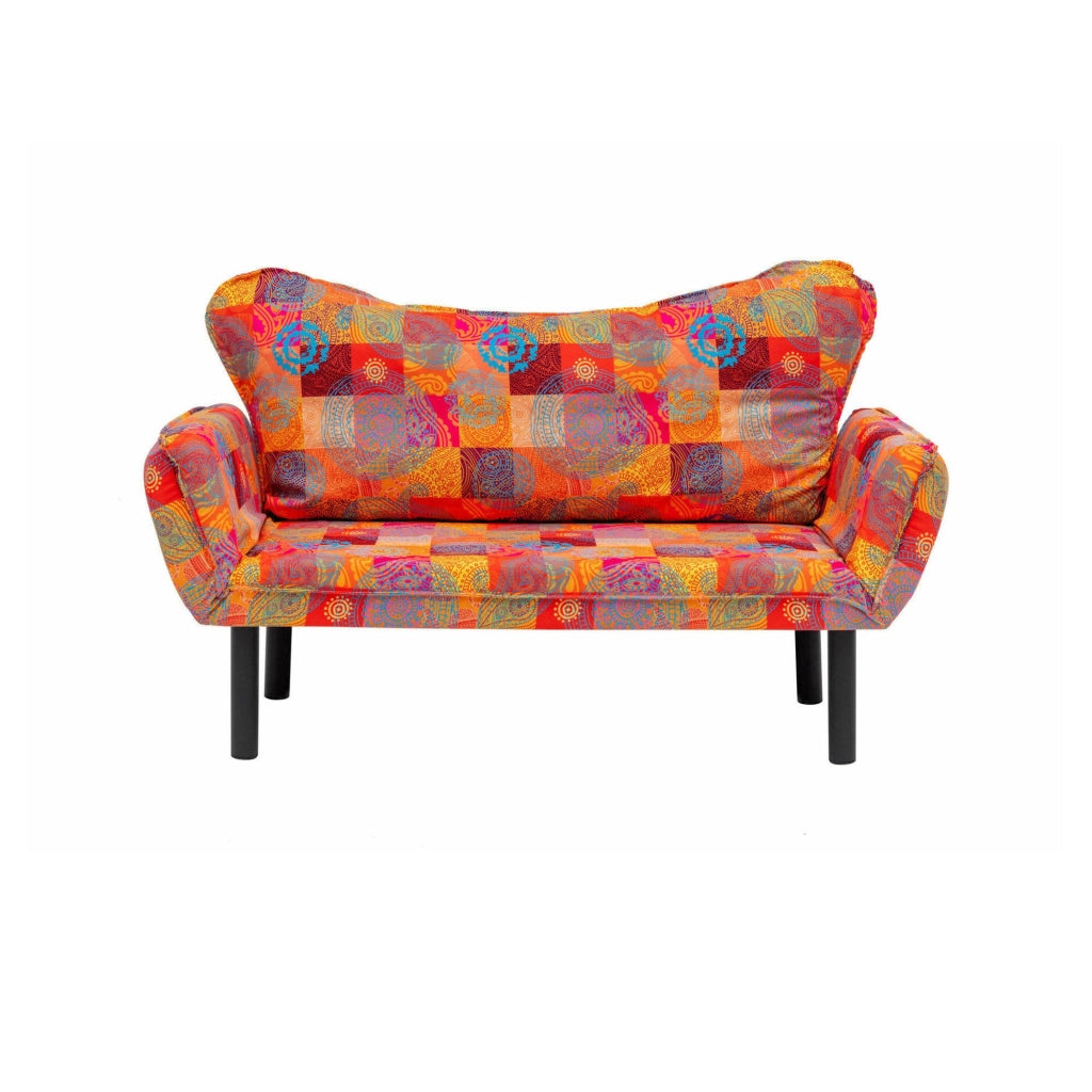 Hone, Divano Letto 2 Posti Contenitore, 150x65 cm Multicolore