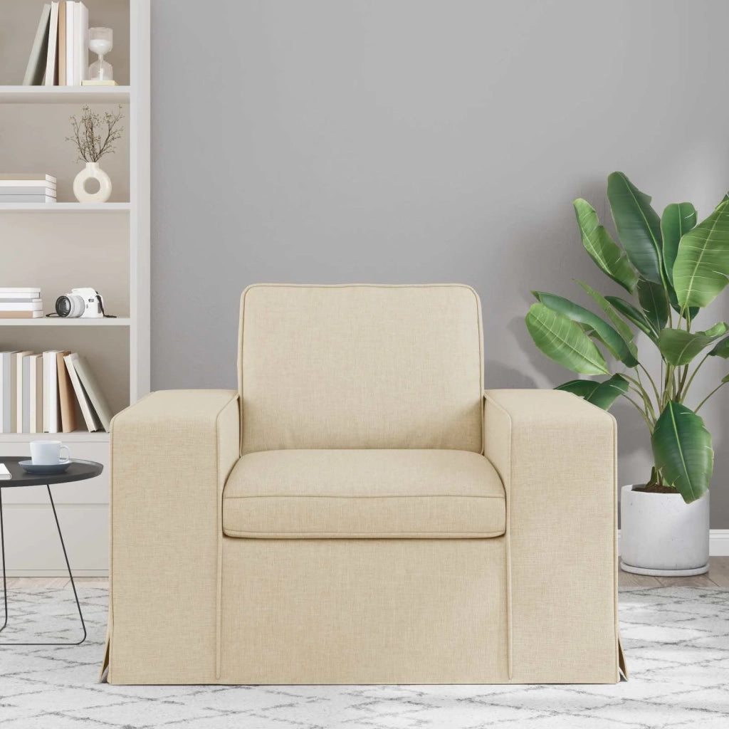 Divano Crema 103 x 80 x 82 cm Tessuto 42024381