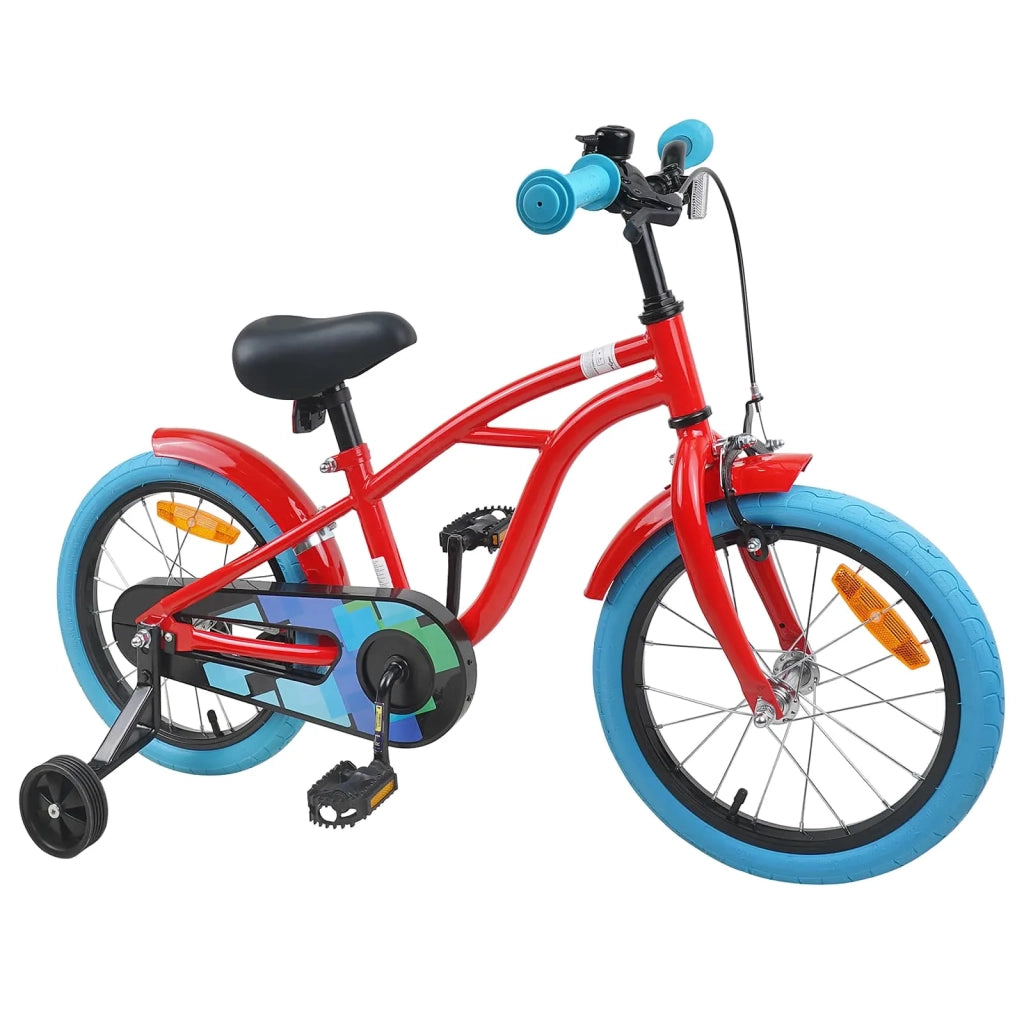 Bicicletta per Bambini 16 Pollici per bambini di 4-6 anni Rosso 42009321
