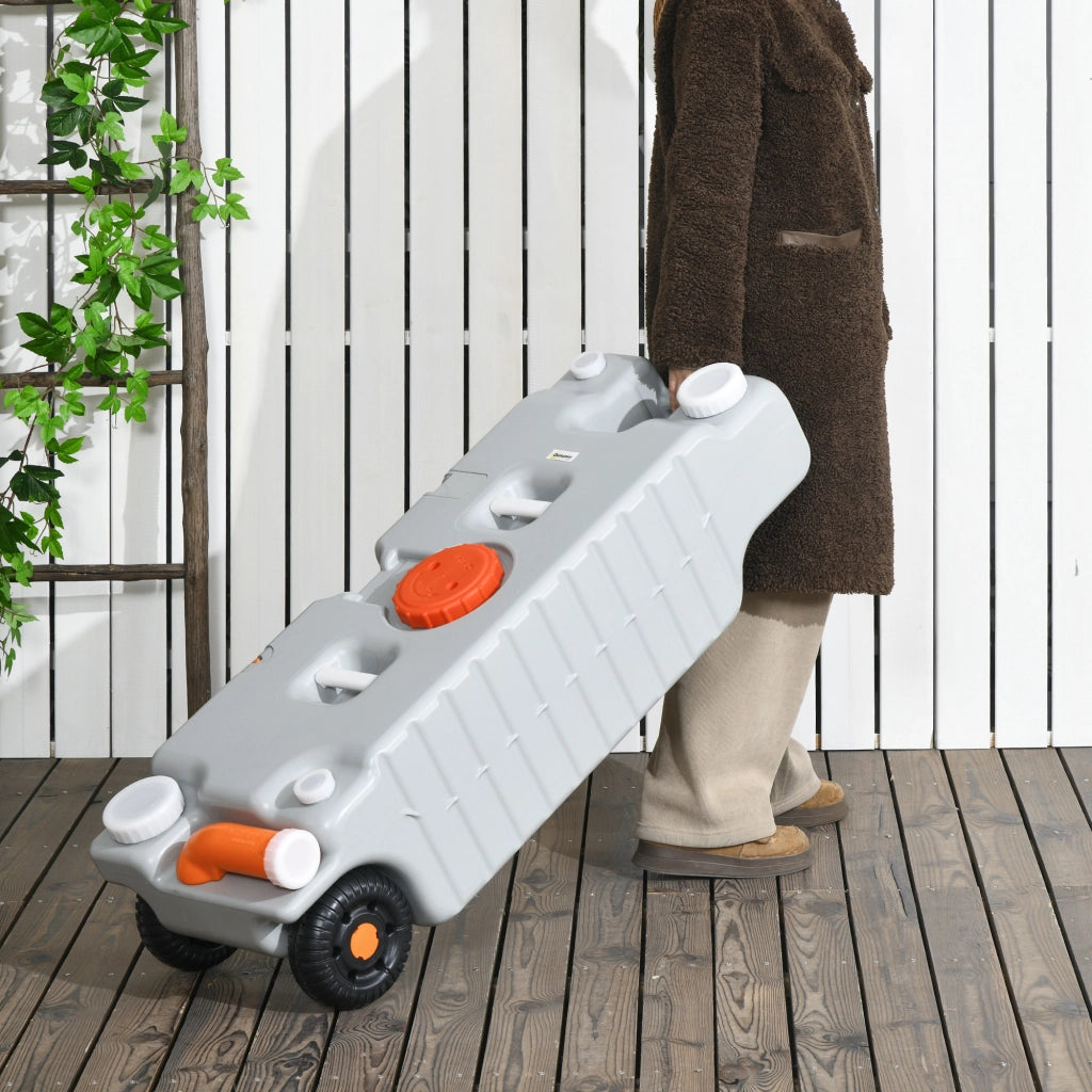 Serbatoio Acqua Portatile ¨C Minimal ¨C 75 litri, 3 ruote e maniglia