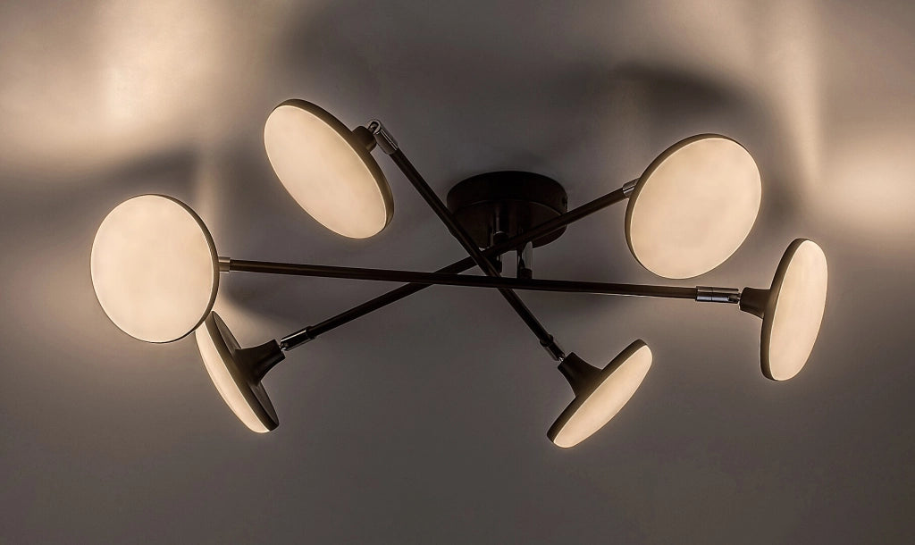 Plafoniera LED regolabile Rabalux Madi 24W nera 3000K