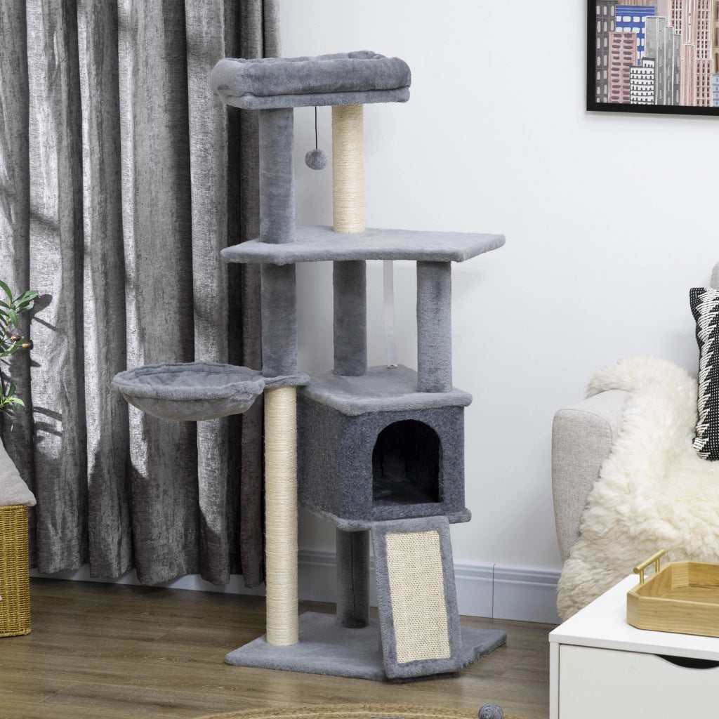 Arbre ¨¤ chat con griffoir, gioco e piattaforme ¨C zephmum ¨C grigio