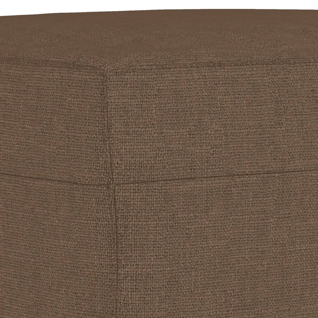 Poggiapiedi Marrone 70x55x41 cm in Tessuto 349350