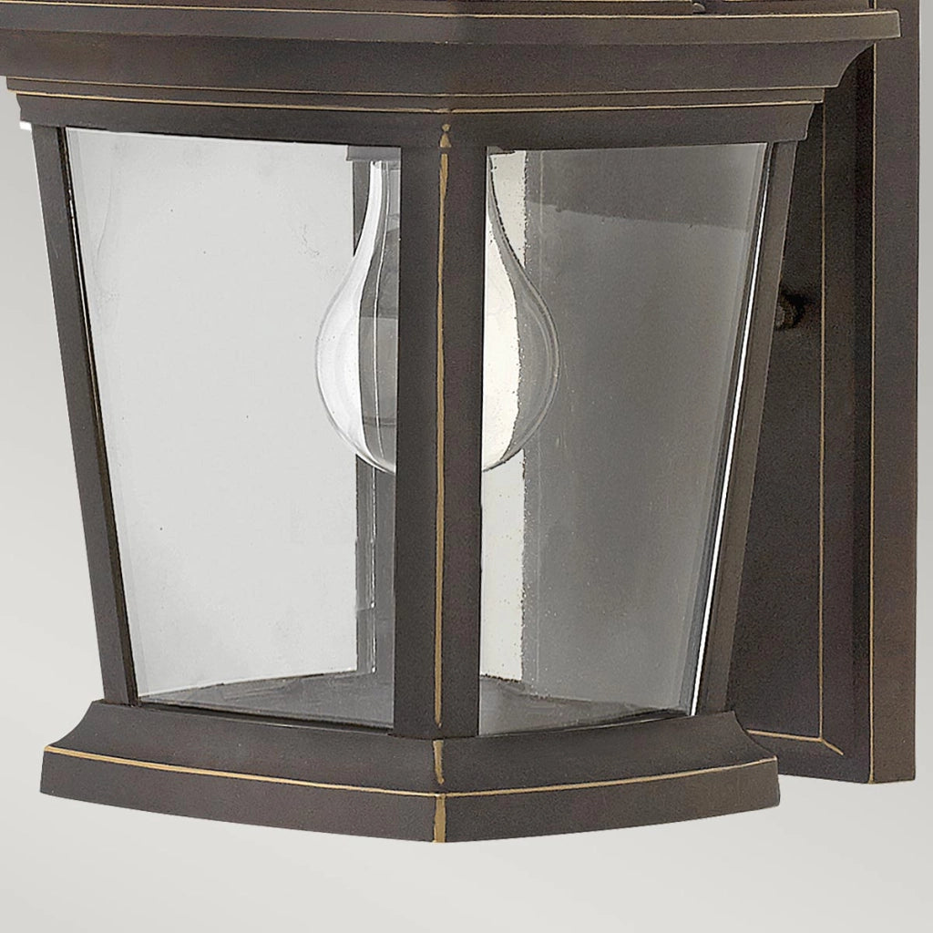 Applique esterna Bromley bronzo oliato E27 60W Hinkley