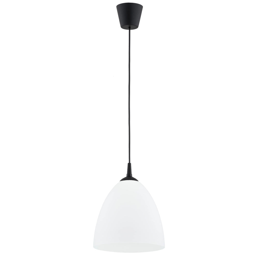 Lampada sospensione minimal bianco/nero E27 15W LERA Alfa