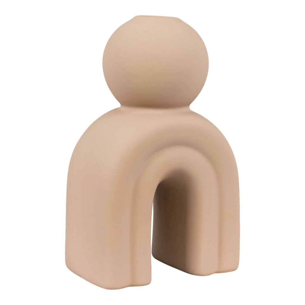 Portacandela Candle, Marrone, Gres, 6,5x10,5x17 cm