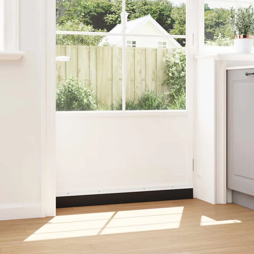 Spazzole per porte a vite 2 pcs Bianco 100 cm Lega di alluminio 42019536