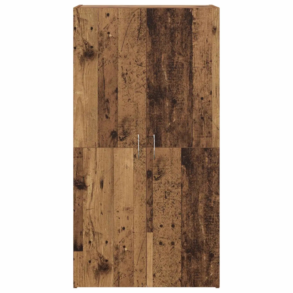 Mobile per Ufficio con lo scaffale Rovere Nero 60 x 32 x 115 cm 879636