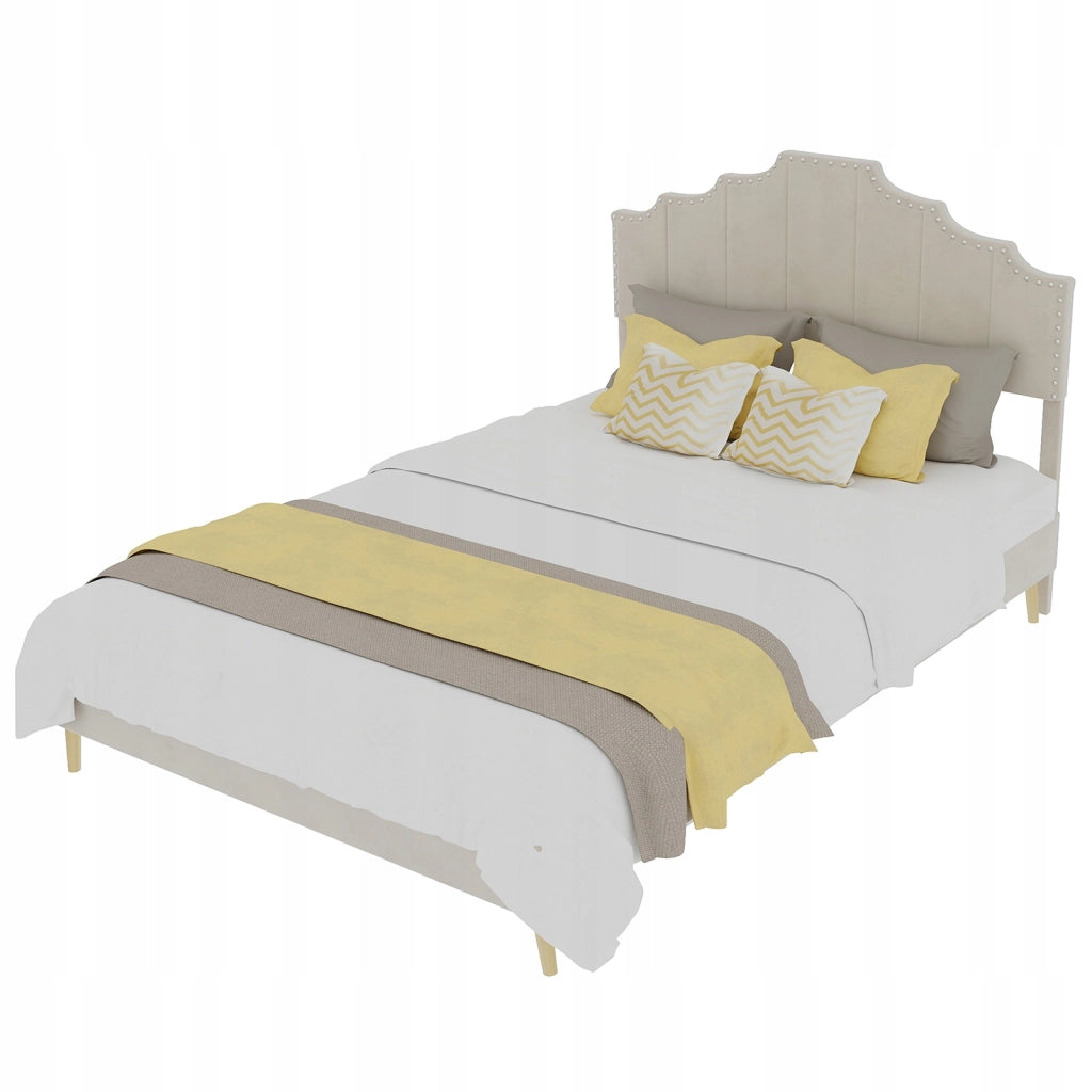 Letto imbottito 140x200 beige - Xylo