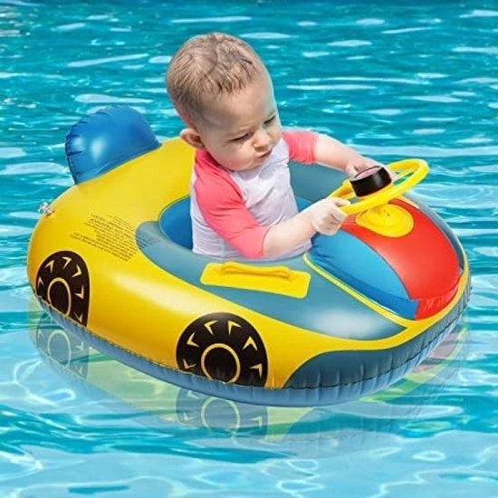 Bambino flottatore gonfiabile, anello per bambini nuotatori, cintura da nuoto con sterzo automatico, 1-6 anni, per bambini in età prescolare