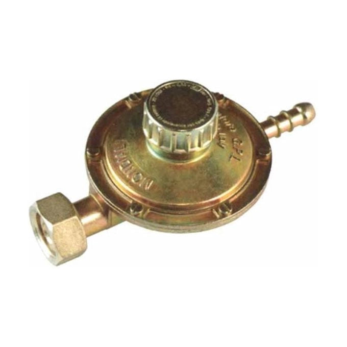 Mondial LP080T26-02A Regolatore Gas GPL Bassa Pressione Attacco Orizzontale Taratura Regolabile 20-60 mbar Portata 1 Kg-h