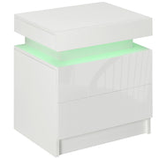 Comodino con luce LED ¨C zephmum ¨C bianco