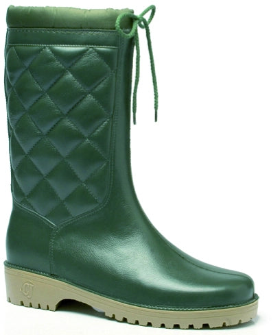 STIVALI IN PVC TRONCHETTO IMBOTTITO ANTIFREDDO Col. Verde Mis. 40