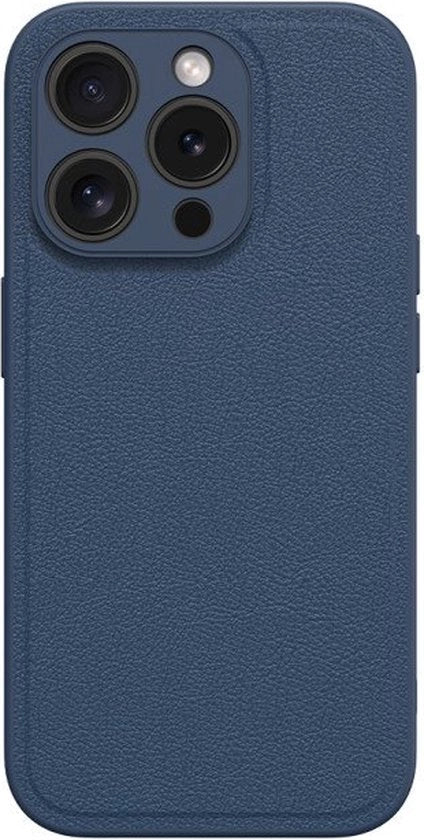 Case adatto per iPhone 15 Pro Max | PU-sottile | Blu Scuro