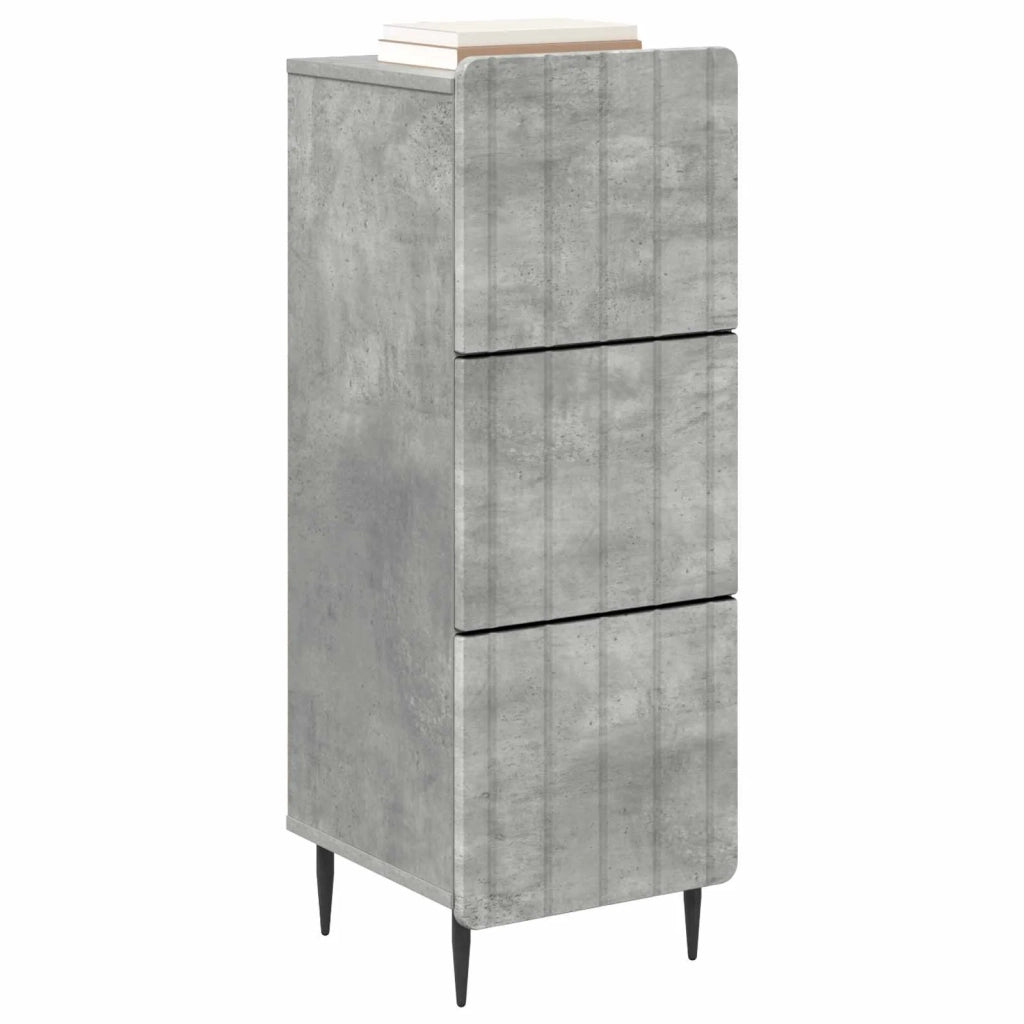 Mobile con Cassetti Grigio Cemento 33 x 34,5 x 92 cm 894388