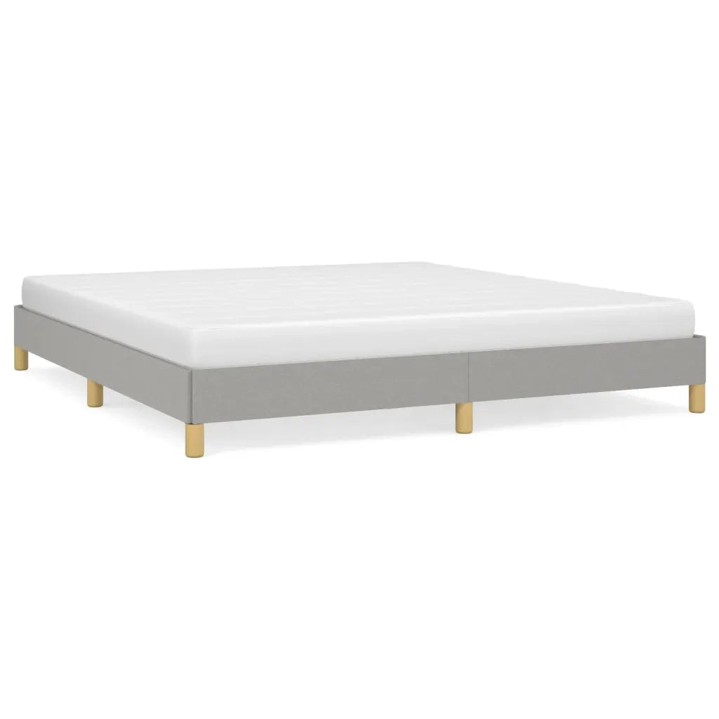 Letto matrimoniale | Letto per adulti | Giroletto senza Materasso Grigio Chiaro 180x200 cm Tessuto